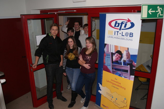 Foto: bfi IT-L@B Wolfsberg; Lehrlinge des IT-L@B Wolfsberg