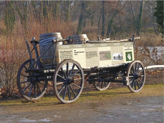 Der erste Entwurf eines Leiterwagens für den Abgabenzug der Gilgenberger nach Burghausen. | Foto: Gemeinde Gilgenberg