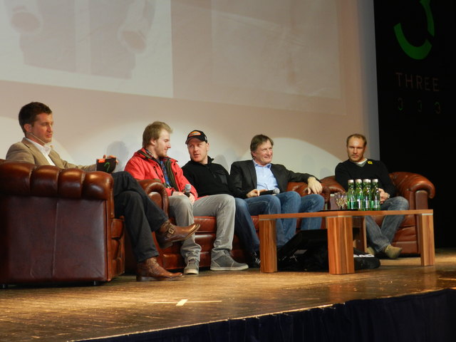 Oliver Polzer, Ted Ligety, Didier Cuche, Franz Klammer und Hermann Maier