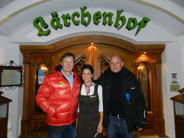 Olympiasieger Franz Klammer, Lärchenhof-Direktorin Melissa Grünzinger und Head-Austria-Chef Bob Koch