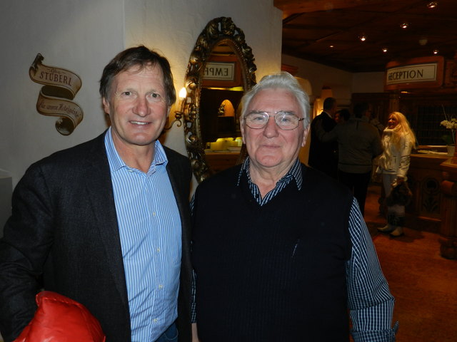Ein Bild mit Olympiasieger Franz Klammer im Lärchenhof