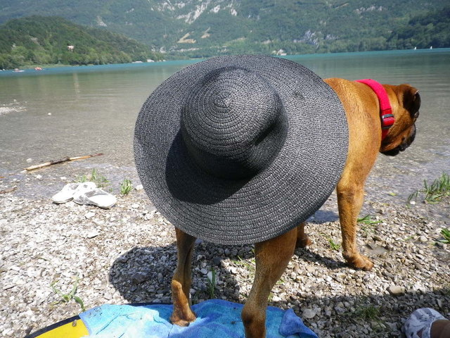 In der heißen Italiensonne muss man die wichtigsten Stellen schützen