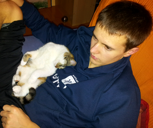 Bei Herrchen passiert mir sicher nichts!