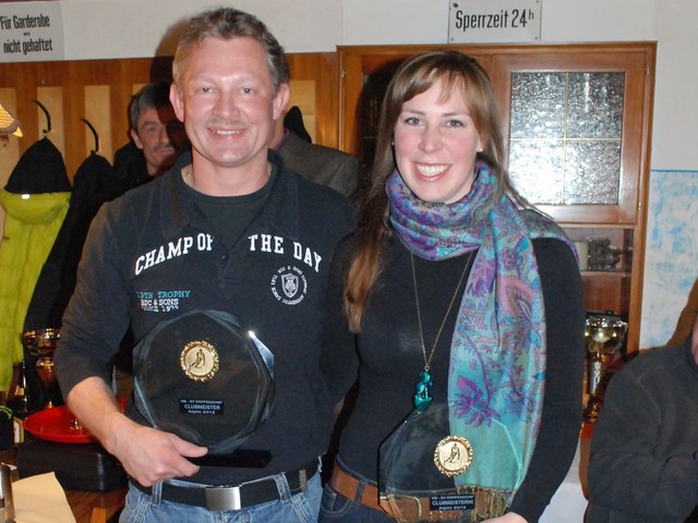Die Erpfendorfer RTL-Vereinsmeister 2012: Wolfgang Schweinester und Maria-Theresia Bauhofer | Foto: Robert Pacher