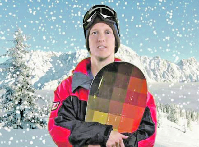 Beispielfoto: Snowboard-Ass Stefan Gimpl in einem der Videos.