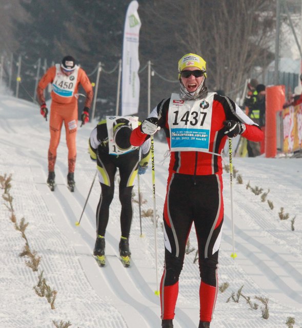 Holte sich Platz 3 und eine gefrorene Nase: Markus Bader (Nr. 1437)
