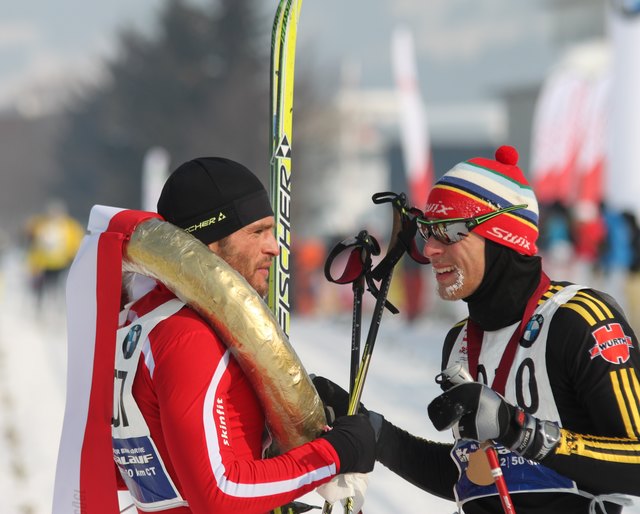 Martin Sutter, der Klassik-Kaiser 2012, und sein Kronprinz, Andy Gerstberger (D).