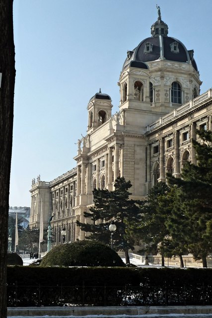 Noch ein Abschiedsblick auf das winterliche Naturhistorische Museum