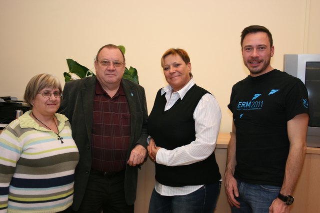 GR Elfriede Schönbauer, Vizebürgermeister Josef Daubeck, Landesvorsitzende Michaela Menclik, Landessekretär Norbert Payr. | Foto: privat