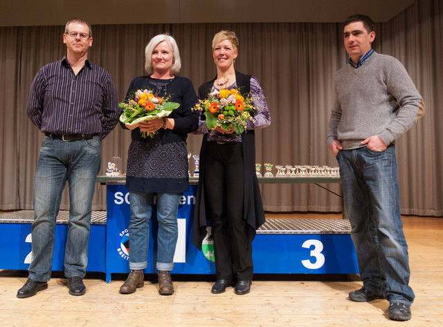 Das "Team" des Schitages, Klaus Walter, Esther Sun, Carola Walter, Tobias Falger