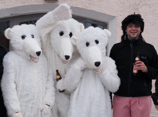...auch unter Eisbären gefragt ... Gerstensaft aus Salzburg