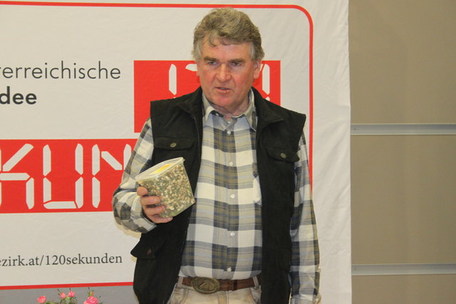 Hannes Röblreiter setzt auf regionale Kräuter und erzeugte großes Interesse bei der Jury.