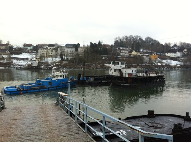 Abtransport der Fähre in Ottensheim | Foto: Hagenauer