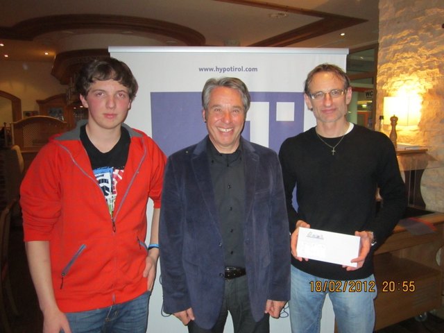 Mathias Genner, Hans Spiegelmayr und Hubert Gründhammer bei der Siegerehrung.