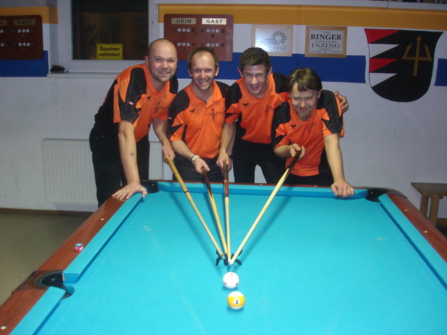 Bundesligaanwärter: v.l. (Kap. Mario Schatz, Ers. Michael Gspan, Thomas Spiß, Sasa Ranimirov, n.i.B. Johannes Strasser) Foto: M.Liussi