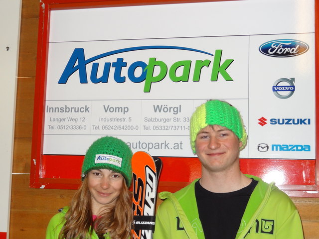 Die Tagessieger Valentina Mayr und Stefan Gritsch vom SK Telfs