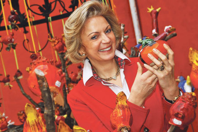 Ulrike Bardeau und ihr Team präsentieren bei der Ausstellung auf Schloss Kornberg österliche Handwerkskunst.