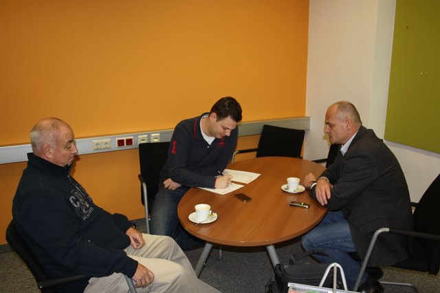 Josef Schenkirsch (l.) und Benni Bittmann beim WOCHE-Interview.