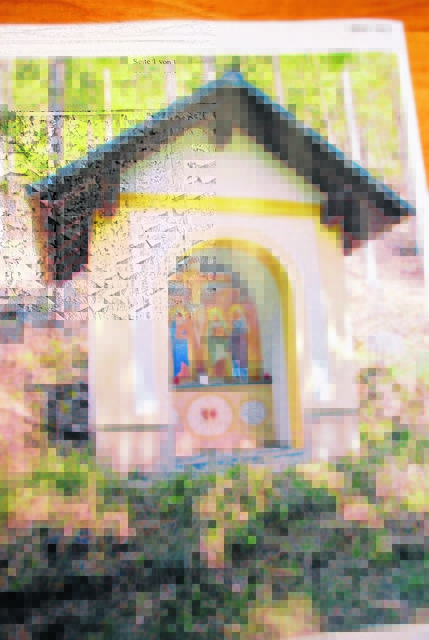 Hier wurde Bischof Paulitsch 1751 geboren: Das Bischofskreuz ist eine der Pilgerweg-Stationen