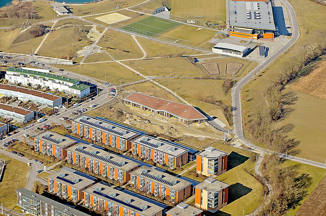 er neue Kindergarten  wird 112 Kindern Platz bieten. Kosten: 2,8 Millionen Euro. | Foto: Pertlwieser/StPL