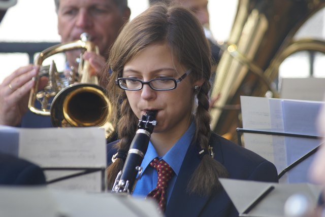 Johanna Gossner spielt bei der Bundesbahn-Musik Klarinette. | Foto: A. Arnold