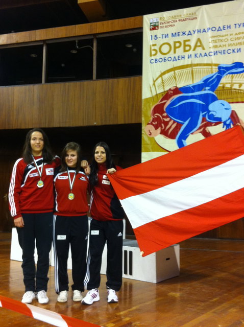 Erfolgreiches ÖRSV Team in Varna vlnr Kuenz, Riegler, Mehmedovic