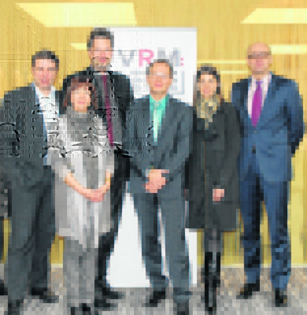 Teil des VRM-Vorstands mit den RMA-Chefs Michael Tillian (li.) und Werner Herics (re.)
