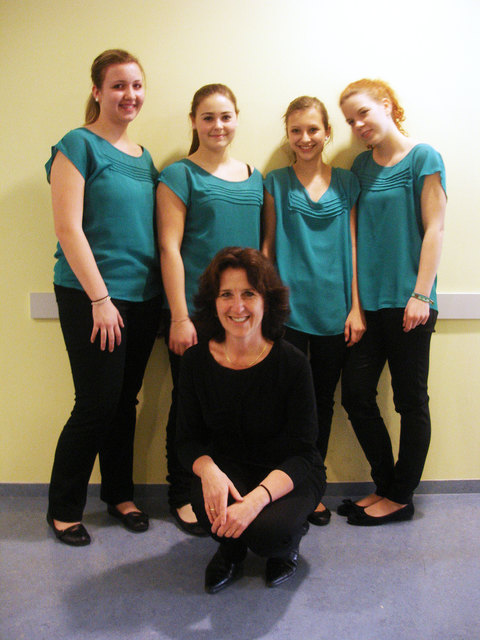 Theresia Prinz (li.) mit dem Quartett "Pfiffikus".