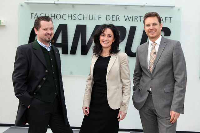 DI (FH) Martin Karner, MA (Weitzer Parkett ), Mag. Doris Stiksl, MSc (Messner Der Wurst- & Schinkenexperte), Dr. Hans Lercher (Studienrichtung Innovationsmanagement)