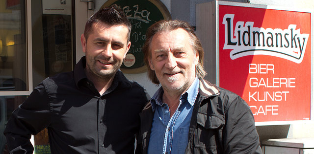WAC/St. Andrä Trainer Nenad Bjelica mit Ex Fussballer und Trainer Gerhard Lippitz