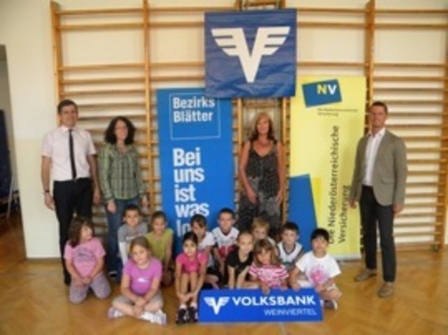 Die Hohenauer Volksschüler haben Spaß an der NÖ Bewegungsschule.