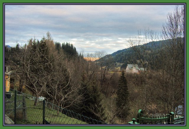 Metnitz; Blick gegen Süd Ost am Nachmittag