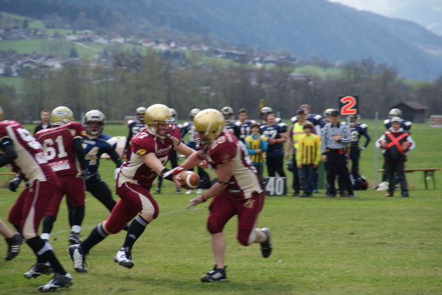 Trotz 3 Patriots-Touchdowns und großem Einsatz musste das Spiel sieglos beendet werden.