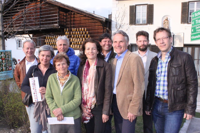 Team für Igls: Zimmermann, Paulmichl, Kozubowski, Wiesflecker, Rainer, Flir, Defner, Drexel und Crepaz