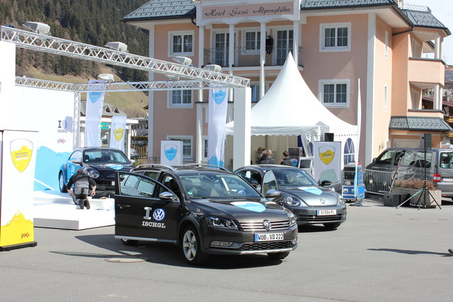 VW Präsentation am Silvrettaplatz  mit Möglichleit zur Testfahrt.