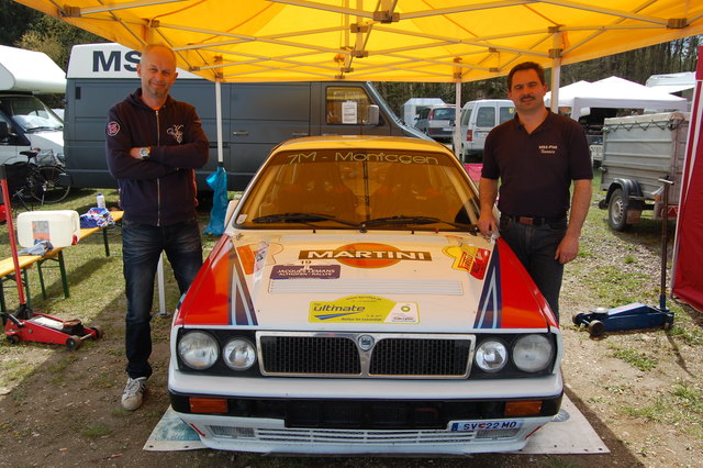 Fuhren eine passable Rallye: Das Lancia-Team um Udo Buttolo und Hannes Pink