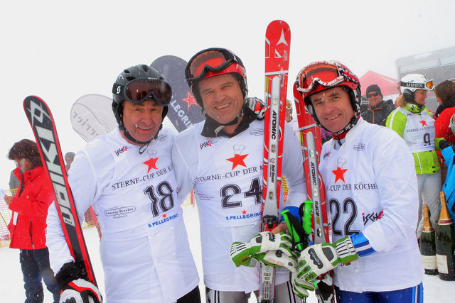 Hans Haas mit Rudi und Karl Obauer (v. l.). | Foto: TVB Ischgl-Paznaun