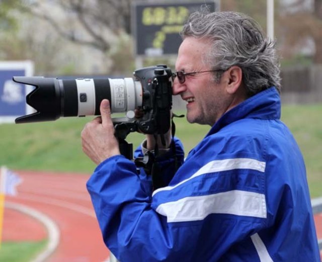 Meisterfotograf Peter Kogoj an der Arbeit ...