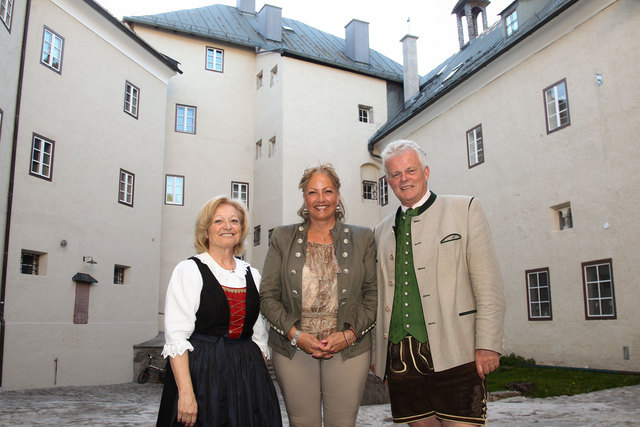Obfrau Fördervereinigung Monika Jung, LR Tina Widmann, Bgm. Anton Kaufmann. | Foto: LPB