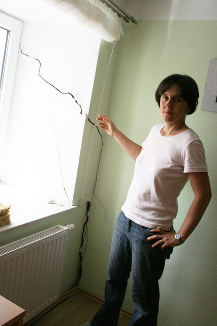 Sonja Reitner im Erdgeschoss ihres Hauses.