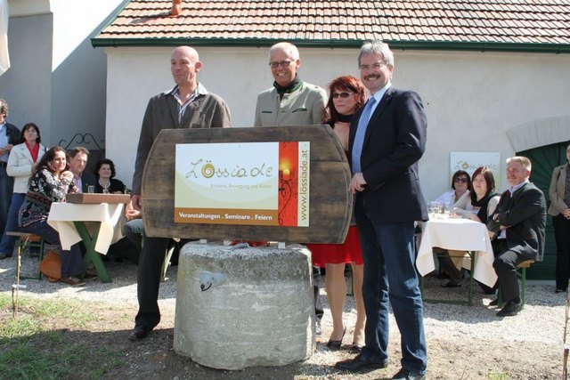 Die feierliche Eröffnung mit dem Ehrengast Herrn Bildungslandesrat Karl Wilfing und Vertretern der Gemeinde Absdorf
