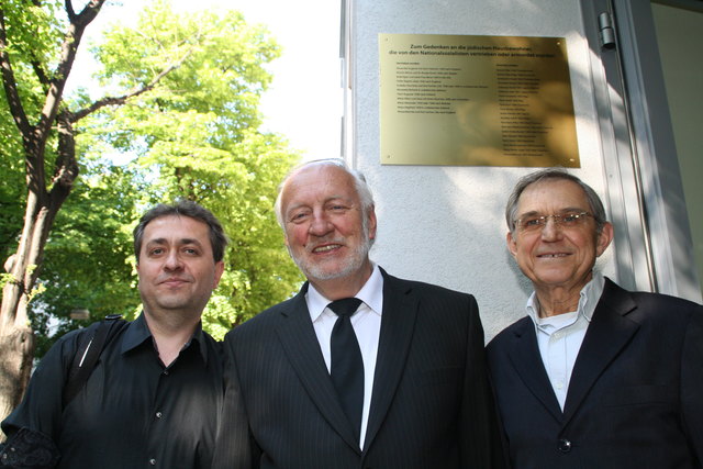 Dietmar Agnes Larcher (Mitte) mit dem Ensemble Klezmer.