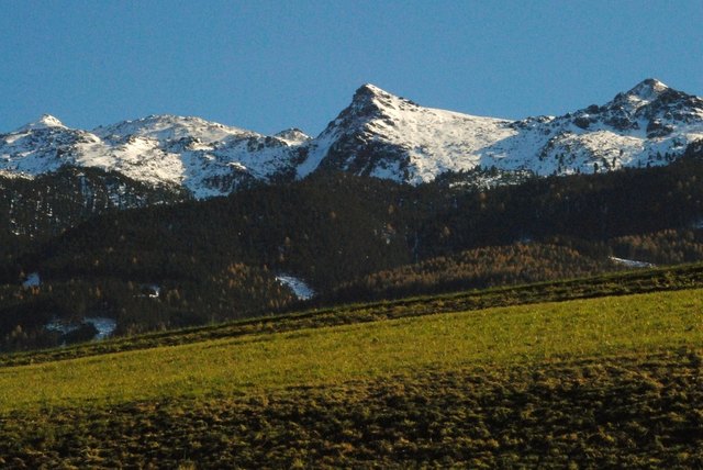 Glungetzer 2677m, Neunerspitze 2285m, Viggarsp.2306m