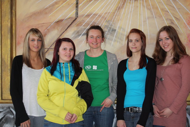 Projektgruppe: (vl) Kerstin Lang, Eva Jordanich, Tina Gsertz-Karazman, Jennifer Hackl, Claudia Fellinger