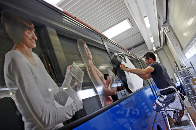 Die ersten Werbebotschafter haben schon "Platz genommen". | Foto: Rene Wallentin