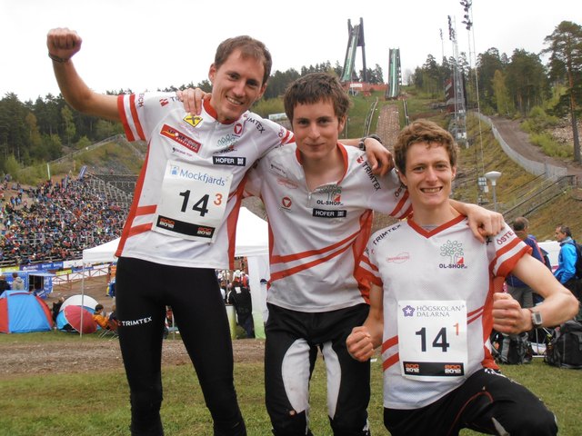 Gernot Kerschbaumer, Helmut Gremmel und Robert Merl erreichten bei der Staffel-EM Rang 11. | Foto: Kerschbaumer