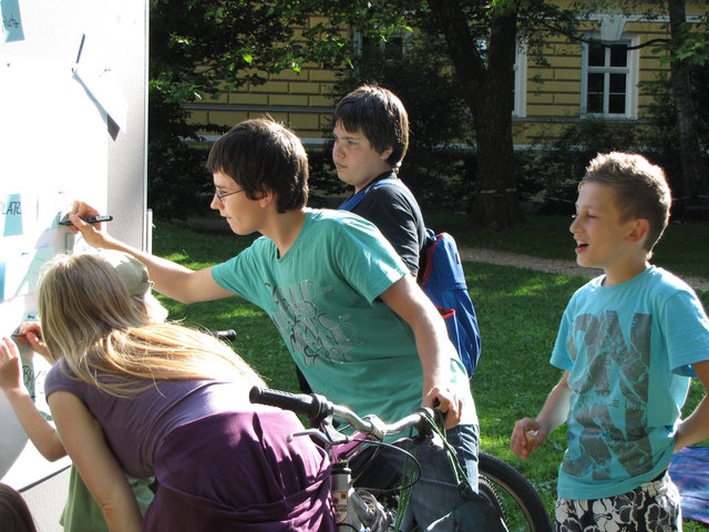 In Wels brachten eifrige Jugendliche ihre Ideen ein.Foto: Agenda 21