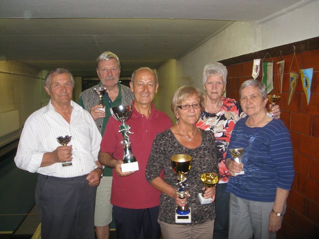 Josef Ladner, Heinrich Koch, Josef Zappulla, Margit Zappulla, Sieglinde Zangerle, Gretl Nicolussi