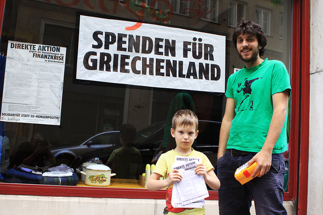 Das Kindercafé Lolligo ruft dazu auf, Sach- und Geldspenden für die griechische Bevölkerung zu leisten.
