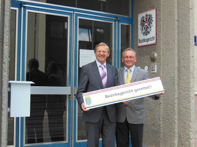 Bürgermeister Herbert Schrittwieser und Landtagsabgeordneter Karl Bader. | Foto: privat